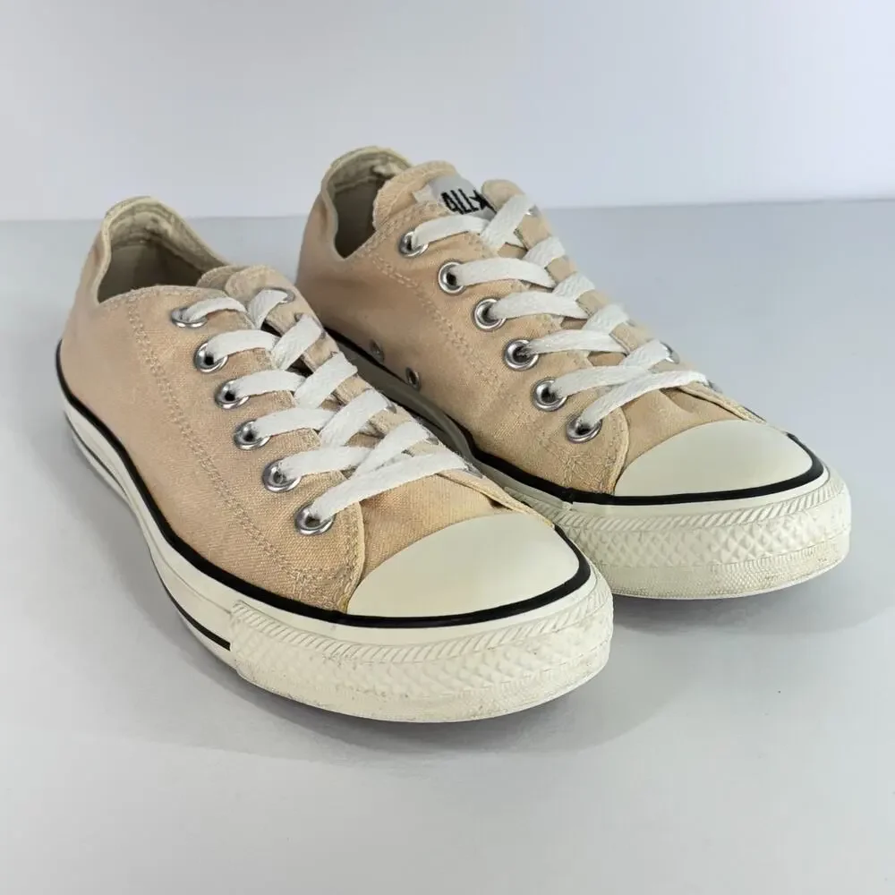 Converse All Star Men 6 Women Sze 8 Low Top 130120F Lace Up Canvas Unisex Peach - Picture 1 of 10